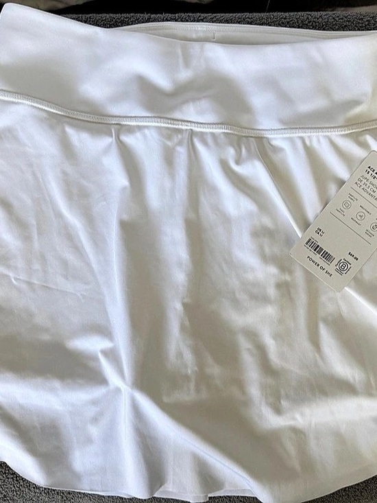 Athleta Pants - Athleta Women's “Ace Advantage 15.5” Tennis Skirt / Skort in White Size M NWT